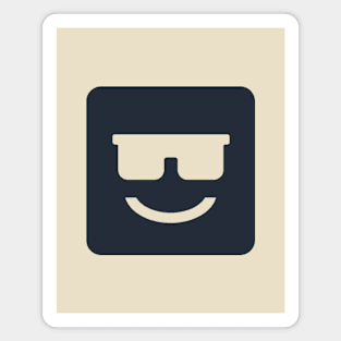 Cool emoji face with sunglasses Magnet